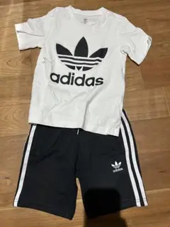 adidas ジャージセット 110cm 白黒