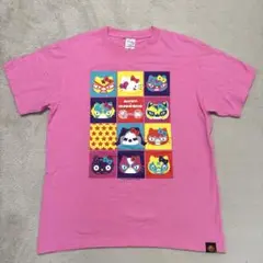 ハローキティ 新日本プロレス コラボTシャツ M ピンク 半袖