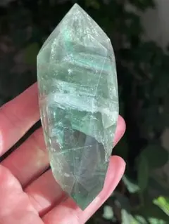 虹がバキバキ❣️濃いグリーンフローライト✨