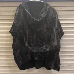 ~萌~MOYURU プルオーバー ブラック×ブラウン