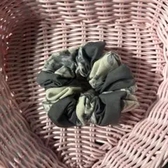 花柄シュシュ