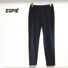 エスピエ　カジュアルパンツ　レディース　ストレッチ　シンプル　ブラック　M