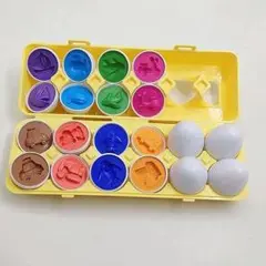 12の卵一致する卵 モンテッソーリ 図形 形合わせ パズル 知育おもちゃたまご