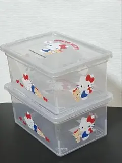 【2個セット】Hello Kitty 収納ケース