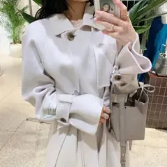 SNIDEL ウロコカシミアスタンドカラーコート