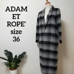 ♡人気♡ ADAM ET ROPE’ アダムエロペ ウール チェック ブラック