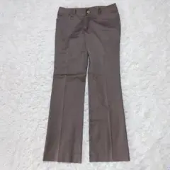 エニィスィス スラックス パンツ ブラウン センター クリース 【サイズ2】