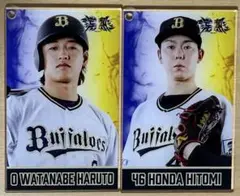 オリックスバファローズ アクリルカード2枚セット
