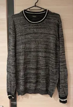 ZARA MAN ラメ入り長袖薄手ニットLサイズ