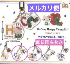 ハローキティ はらぺこあおむし ツインアクリルキーホルダー C ・P 2種