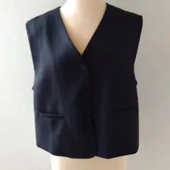 SPRAY ブラック Vネックジレ ベスト