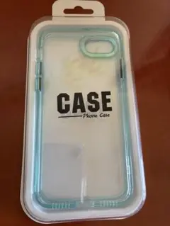 iPhoneSE3 クリアケース ブルー 水色 美品