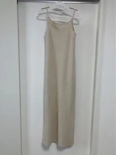 MERI ロングニットキャミワンピ