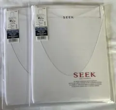 SEEK シーク【ドライフィール】Uネックスリーブレス ホワイト Mサイズ 2枚