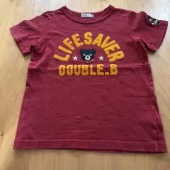 DOUBLE.B 赤 Tシャツ 120