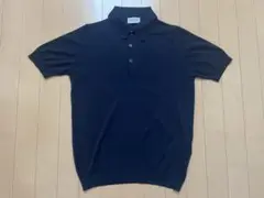 John Smedley ポロシャツ シーアイランドコットン M 紺