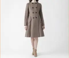 【BURBERRY BLUELABEL】 新品 ノーカラーロングコート40