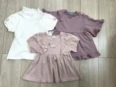 半袖　Tシャツ　トップス　セット　100 女の子　刺繍