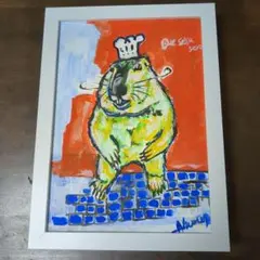 手描きアクリル画　B5サイズ一点もの