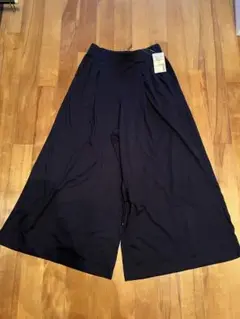 無印　モダールコットン ワイドパンツS新品タグ付き