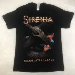 SIRENIA メタルバンドTシャツ　ヘビ　スネーク　蛇　ビッグプリント M