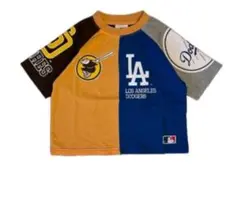 しまむら　MLB チマジロ　ドジャーズ　パドレス　切り替え　Tシャツ　120cm