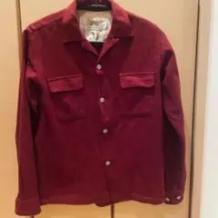 50s-60s ヴィンテージウールシャツ ボックス ループボタン フラップポケ