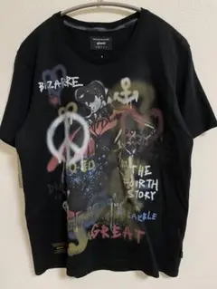 jojo × glamb ジョジョ Josuke T 東方仗助Tシャツ スプレー