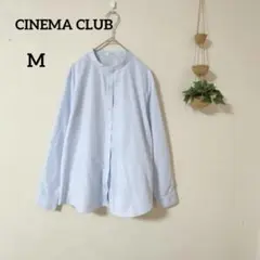 シネマクラブ ライトブルー シャツ Mサイズ シンプル オフィス