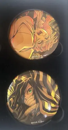 鬼滅の刃　無限城編　キービジュアル　缶バッジ　伊黒小芭内　甘露寺蜜璃
