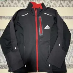adidas ジャージ 黒 赤