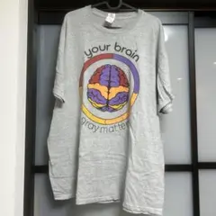 GILDAN 古着 レア Tシャツ XL グレー brain