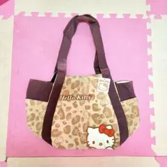 送料¥0♡キティちゃんヒョウ柄ハンドバッグ
