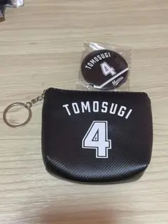 【千葉ロッテ】友杉篤輝 ポーチ 缶バッジセット
