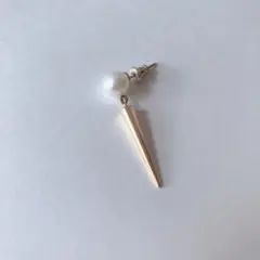 e.m 伊勢丹限定 パールスタッズピアス 片耳