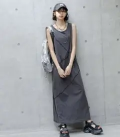 PAGE BOY ☆ サンドヴィンテージキリカエワンピース　ブラック　FREE