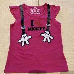 I ❤️ MICKEY Tシャツ 120サイズ ピンク