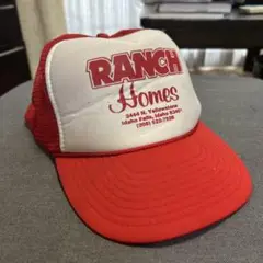 RANCH Homes トラッカーキャップ 赤白