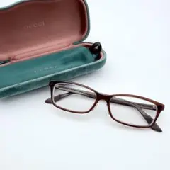 【良品】GUCCI グッチ　シェリーライン　スクエア　メガネ　フルリム　Gロゴ