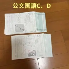 公文国語C 、Dプリント