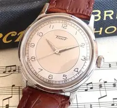 ★ティソ/Tissot/手巻/ブルズアイ/SS/33ミリ/メンズ/腕時計★16j