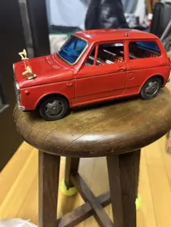 三友【HONDA N360ホンダ 赤 小サイズ】ブリキtin toy car箱付 三友【HONDA N360ホンダ 赤 小サイズ】ブリキtin toy car箱付