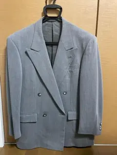 pierre cardin グレー ダブルブレストジャケット