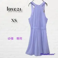 love21 ドレス ワンピース 膝丈 パープル パステルカラー レディース