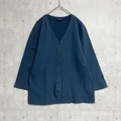 【UNIQLO】ユニクロ Vネックカーディガン (XL) 七分袖