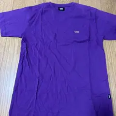 VANS パープル Tシャツ ポケット付き