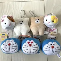 【新品】ドラえもん、ハムスター、くま　柔らかキーホルダー