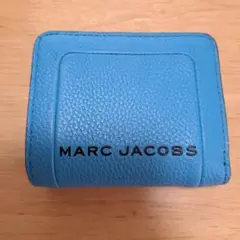 MARC JACOBS 青 レザー 二つ折り財布