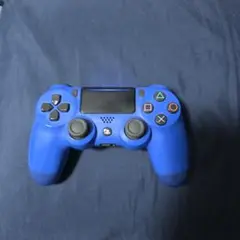 青色 PS4 コントローラー　充電ケーブル付き