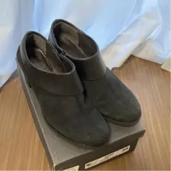 ボントレ スエード ブーティー ブラック 黒 38 24.5cm